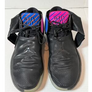Mens Nike Air Jordan Why Not Zero Black Basketball Sneakers Trainers Shoes Sz 13